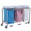 R&B Wire Triple Easy Access Deluxe Metal Laundry Hamper